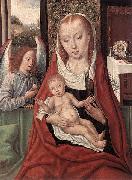 Master of the Saint Ursula Legend Virgin and Child with an Angel oil painting